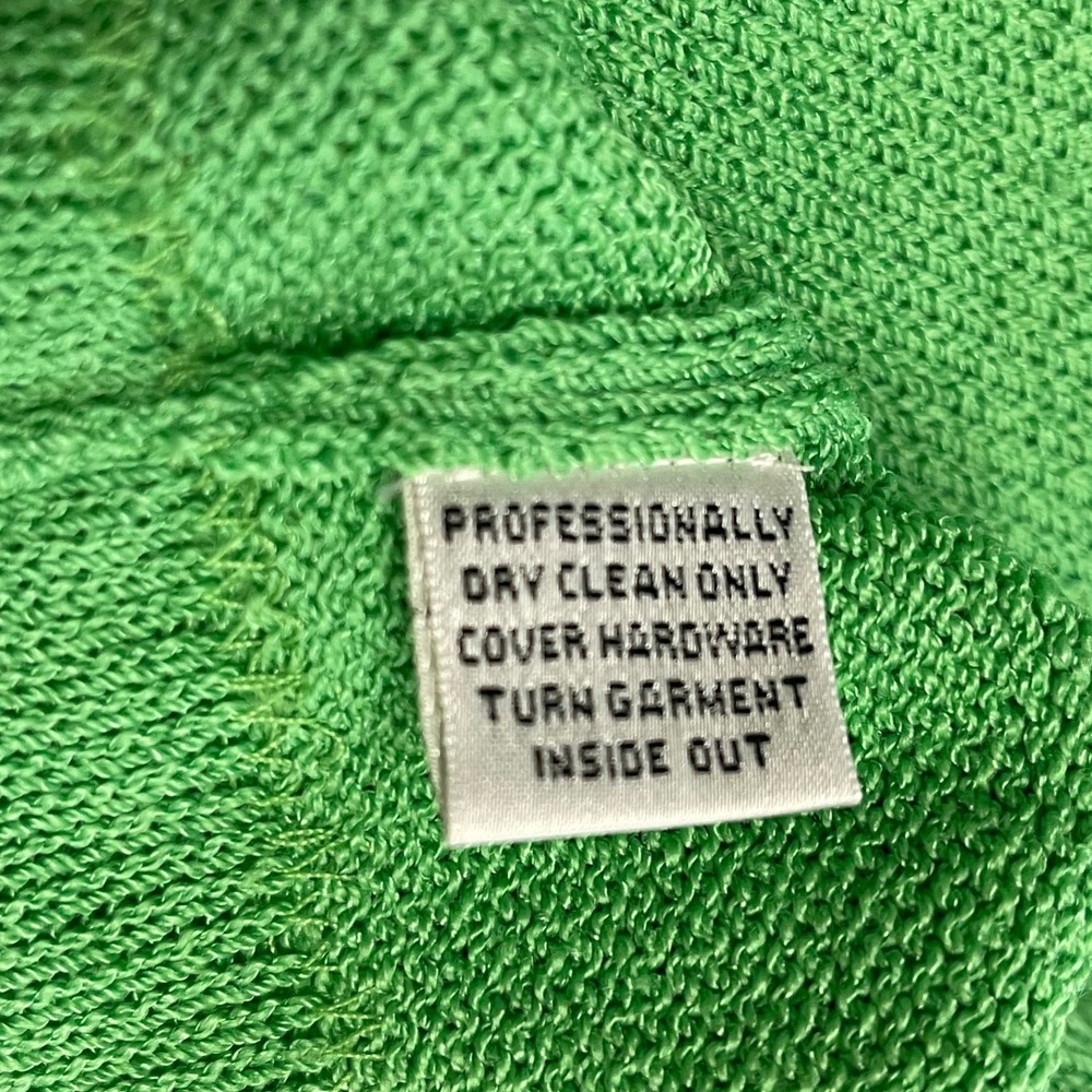 Vintage St. John Collection By Marie Gray Santana Knit Green Blazer Jacket Sz 10 - Picture 14 of 16